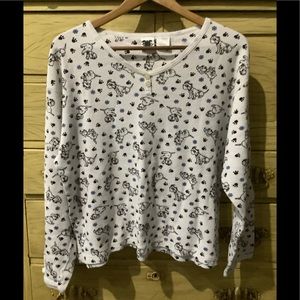 Disney, 101 Dalmatians Thermo Shirt, Size L/XL, 100%Cotton,Soft,Used , Like New
